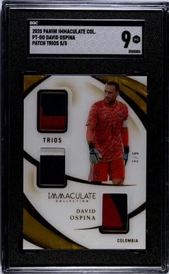 2020 Panini Immaculate Collection David Ospina #PT-DO Patch Trios SGC 9 - Image 1 of 2