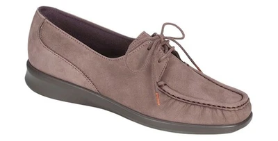 Zapatos Mocasín SAS Petra Nubuck Talla 9 WW Ancho $119 en Marrón Trufa Foto 1 de 4