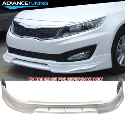 Fits 10-13 Kia Optima K5 DS Style Front Bumper Lip Splitter PU #3D Bright Silver Foto 1 de 4