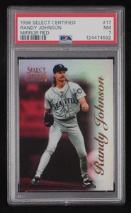 1996 Select Certified Randy Johnson #17 Mirror Rot Seattle Mariners PSA 7 - Bild 1 von 24