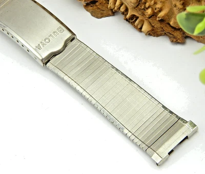 Pulsera de reloj vintage de acero inoxidable JB Champion Bulova 19 mm 3/4" años 60 Foto 1 de 4