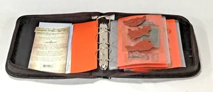 Tim Holtz Idea-Ology Reißverschluss Stempel Aufbewahrung Mappe mit Sets - Top Zustand - Bild 1 von 14