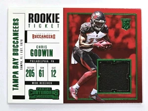2017 Panini Contenders Chris Godwin Green Rookie Ticket Jersey RC #SW-37 - Picture 1 of 2