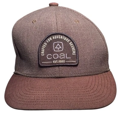 Parche de ala plana de sarga acrílica lana corona media gris sombrero Midvale carbón Midvale OSFM Foto 1 de 4