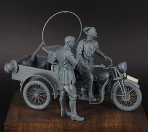 CIX Models 1/35 Guzzi 32 Tricycle Motorcycle Complete Set - Picture 1 of 1