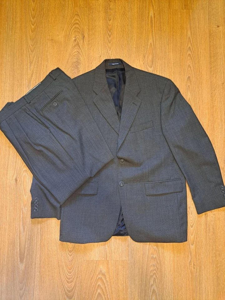 Traje Chaps Ralph Lauren 2 Piezas Para Hombre 42R Gris Lana Virgen Foto 1 de 4