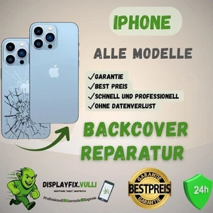 ✅️ iPhone Backcover Reparatur Rückseite Glas Tausch X 11 12 13 14 15 16 Pro Max - Bild 1 von 2