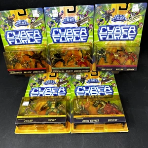 Cyber Force Mega Heroes 3 inch Die-Cast Figure Packs Mattel 1995 Lot of 5 - NOS - Bild 1 von 13