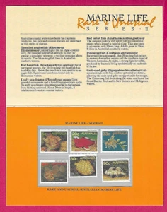 AUSTRALIA 1985 Paquete de Presentación MARINE LIFE Serie II - Estampillas sin montar o nunca montada - Imagen 1 de 2