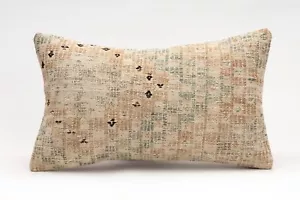 Decorative Pillow Cover, 12x20 in, Kilim Pillow, Turkish Pillow, Sofa Cushion - Picture 1 of 4