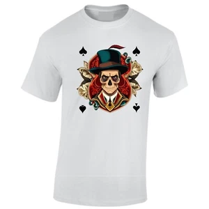 Camiseta Gótica As Of Spades Hard Rock Metal Oscuro Extraña Calaveras Cabeza Concierto Camisa - Imagen 1 de 1