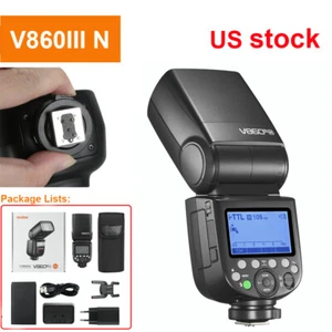 US Godox V860III N 2.4G TTL HSS 1/8000s Camera Flash Speedlite for Nikon - Picture 1 of 19