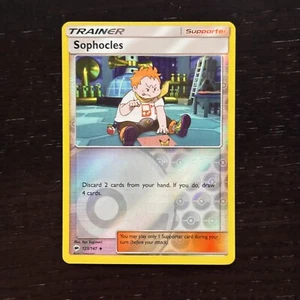 Sophocles 123/147 Pokemon Burning Shadows Sun & Moon Reverse Holo Uncommon NM - Picture 1 of 2