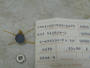 TRW Electronics NOS Silicon Transistor P/N: 5961-00-480-6675 511824-2 PT6706 - Picture 1 of 1