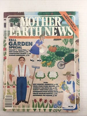The Mother Earth News Homesteading #101 Sept. 1986 Fall Garden Special Garening Foto 1 de 2