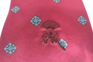 Countess Wara Tie Vintage 55" Length 3.5" Width New York Red - Picture 1 of 3