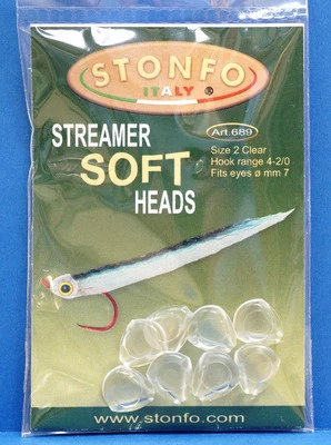 Stonfo STREAMER SOFT HEADS Art. 689 Augen Ø 7mm 8 pcs. Haken #4-#2/0 No. 2 - Bild 1 von 3