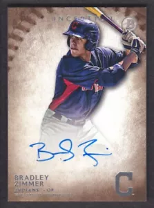 2015 Bowman Inception Baseball Prospect Auto #PA-BZ Bradley Zimmer AUTO - Picture 1 of 2