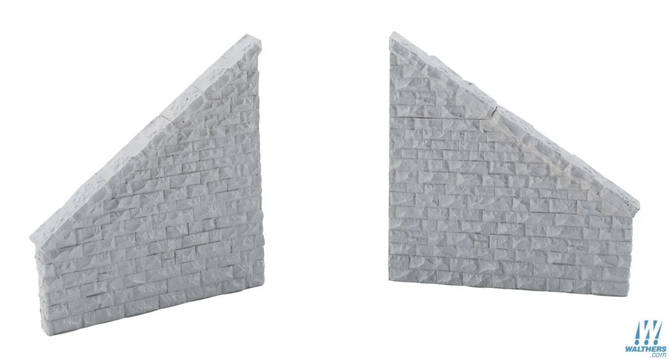 NEW Walthers Train Bridge Stone Wing Walls Resin Casting HO Scale FREE US SHIP - Image 1 of 1