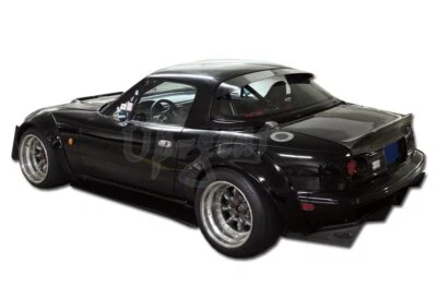 Alerón visera techo trasero negro sin pintar techo rígido para Mazda Miata Foto 1 de 4