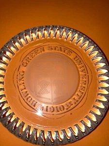 BGSU Glas Briefbeschwerer - klar ca. 3 3/4" Durchmesser - Bild 1 von 2