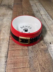 Bruton dog bowl 5” SANTA Paws - Picture 1 of 8