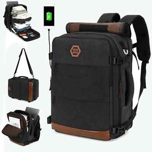 Large Capacity Waterproof Laptop Backpack Men Women Travel Business Universities - Picture 1 of 13