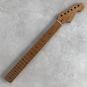 22 Frets DIY Roasted Maple Guitar Neck for Stratocaster Strat Nitro Satin