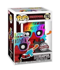 Funko Pop! Deadpool 783 Birthday Glasses Deadpool Vinyl Figure - Foto 1 di 2