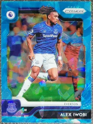 2019/20 Panini Chronicles Soccer ALEX IWOBI Blue Cracked Ice 12/99 #316 - Image 1 of 2