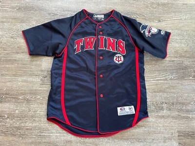 Camiseta bordada True Fan Minnesota Twins juvenil mediana béisbol años 2000 niños Y2k Foto 1 de 4