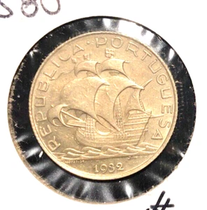Portugal 1932 2 1/2 escudos KM 580 XF/AU - Picture 1 of 2