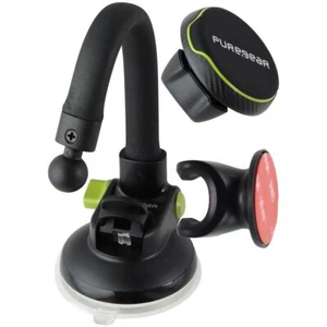 PureGear Magnétique Ventouse Pare-Brise & Tableau Support - Noir (63301PG) - Photo 1 sur 4