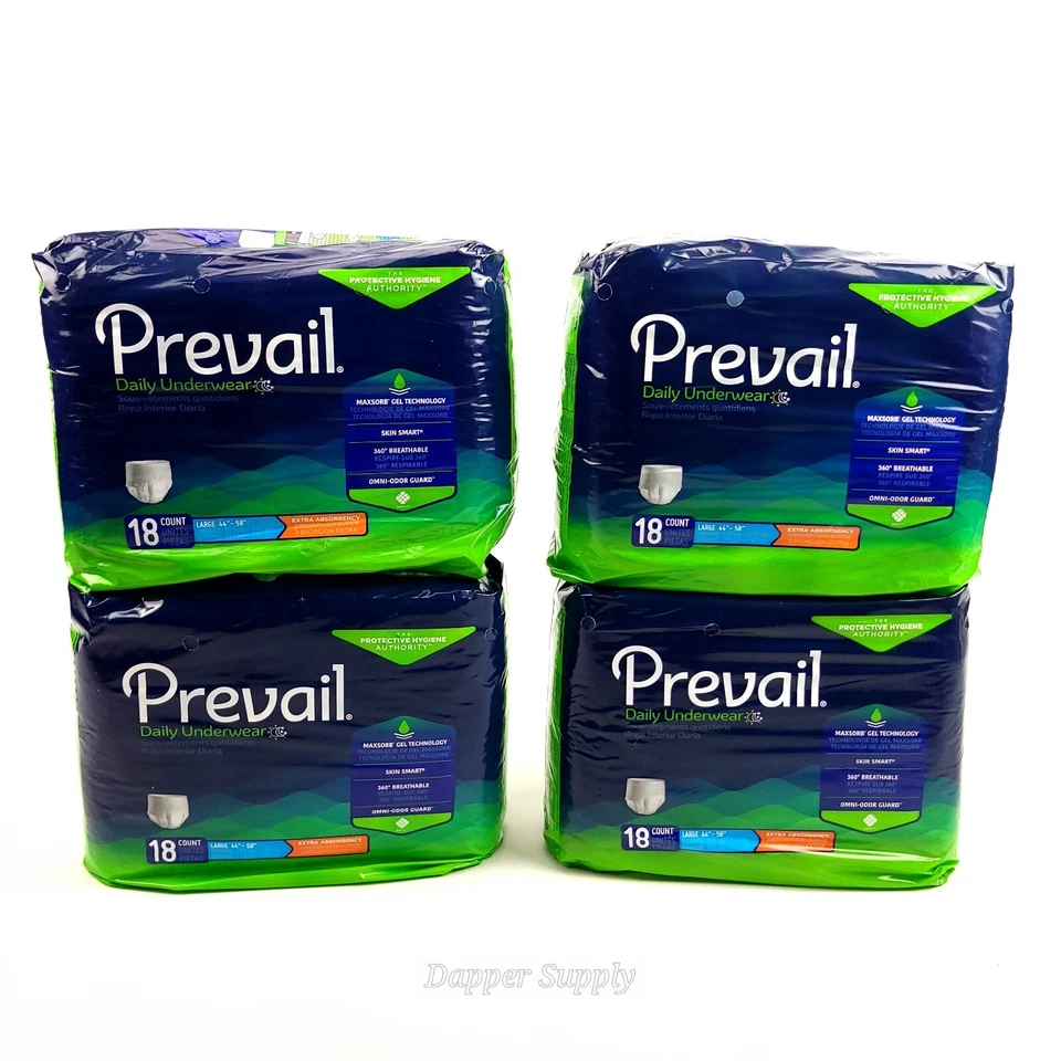 Mck82133101 - Adult Absorbent Underwear Prevail Extra Pull on Large Disposable