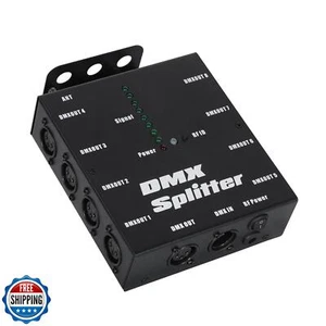 8-Channel Wireless DMX 512 Signal Amplifier,XLR DMX Splitter,3-Pin Output DMX - Picture 1 of 5