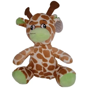  A A Global Giraffe Plüsch mit Papieretikett grüne Schnauze Ohren und Füßeden  - Bild 1 von 4