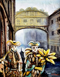 ENGEL LICARI 'VENEDIG' ÖL AUF LEINWAND 40X50CM 2024 - Bild 1 von 12