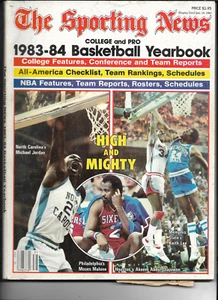 SPORTING NEWS--BASKETBALL YEARBOOK---1983/84----MICHAEL JORDAN COVER - Picture 1 of 1