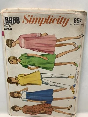 Simplicity 6988 Misses Maternity Dress Oversized Blouse Pattern 14 *Uncut* - Image 1 of 4