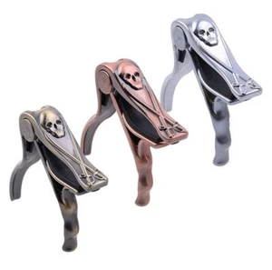 Alice Pirate Skull Aluminum Alloy Acoustic Folk Guitar Capo Clamp - Picture 1 of 12
