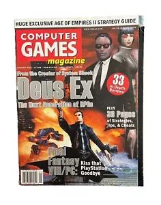 Vintage Collectable Computer Games Magazine #109 January 2000 Deus Ex - Foto 1 di 3