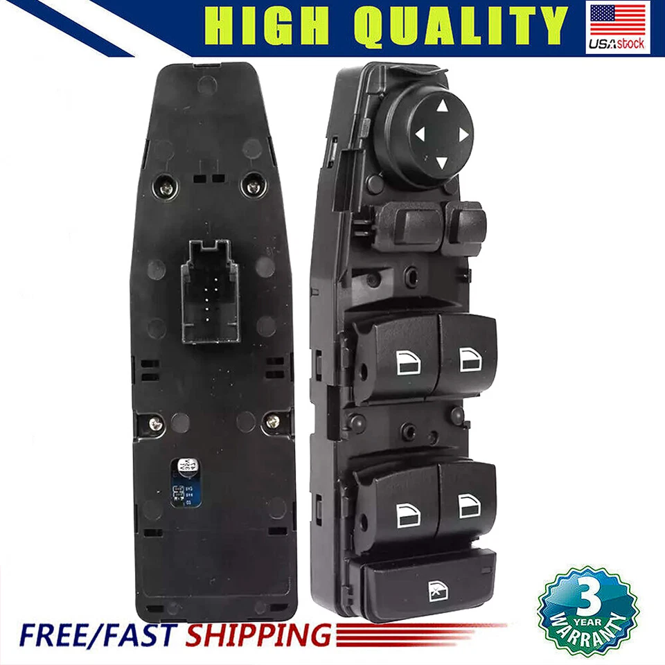 Interruptor de ventana Power Master lado del conductor para BMW 528i 535i 550i X3 650I 535D&M6 M5 Foto 1 de 4