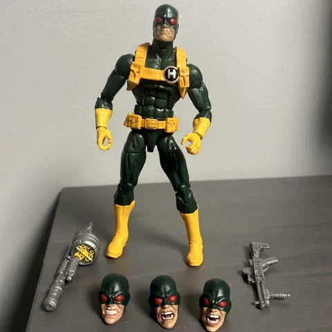 Marvel Legends HYDRA SOLDIER Trooper  Mandroid With 3 GREAT Custom Painted Head Cover