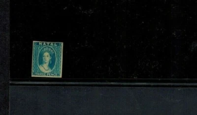 Natal 1863ca 3d Blue WMK Imperforate Proof SG 15 Mint F/VF - Image 1 of 2