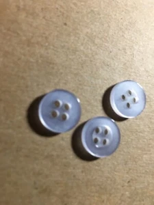 NUEVO BOLSO 25 PIEZAS 1/2 PULGADA ACABADO PERLA AZUL CLARO BOTÓN 4 AGUJEROS - Imagen 1 de 3