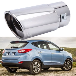 for Hyundai ix35 2011-2014 Silver Car Exhaust Muffler Tip Tail Pipe End Trim - Picture 1 of 15
