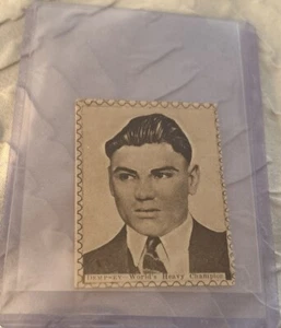 1922 Sports Favourite Fun Stamp Trade Card Boxer Jack Dempsey World’s Heavy - Picture 1 of 5