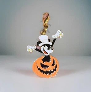 Ciondolo oro Topolino zucca Halloween cerniera e portachiavi clip aggiuntiva!! - Foto 1 di 9