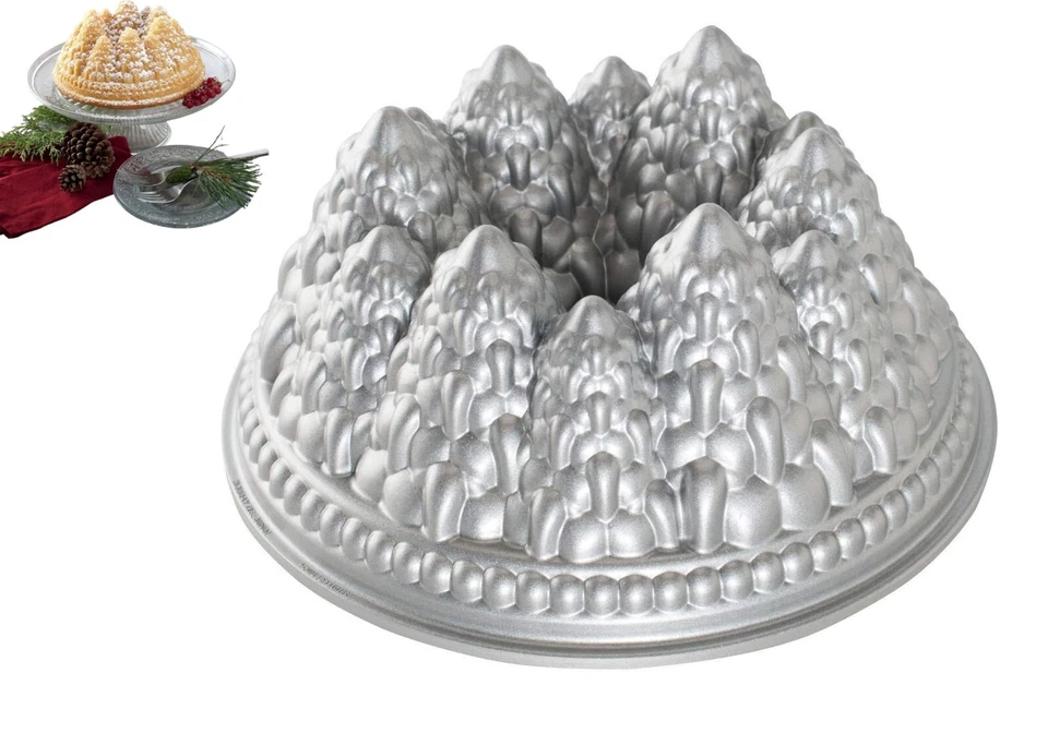 Nordic Ware: pine forest pan Kuchenform Kegelbund Cake 9cups (2,36L cm.23 Ma USA - Bild 1 von 4