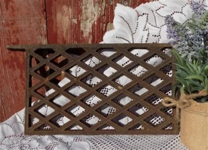 Cast Iron Ornamental Grate, Decorative Panel, Architectural Salvage Panel M, - Picture 1 of 7